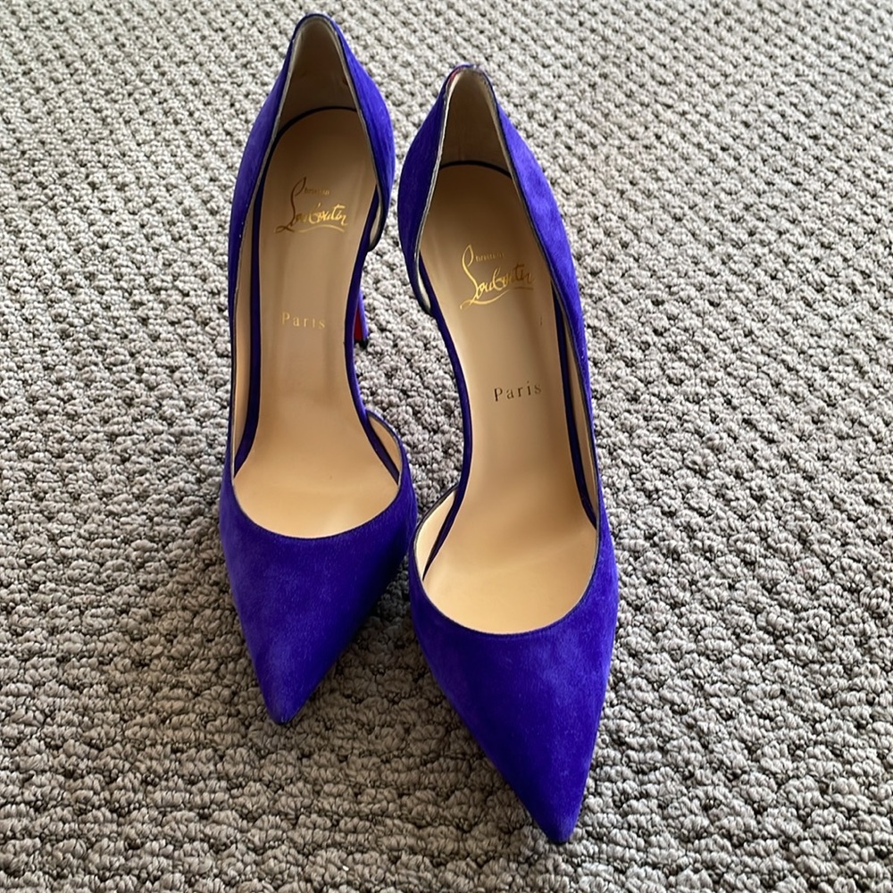 Christian Louboutin Iriza Velour in Purple Pop - Picture 3 of 9
